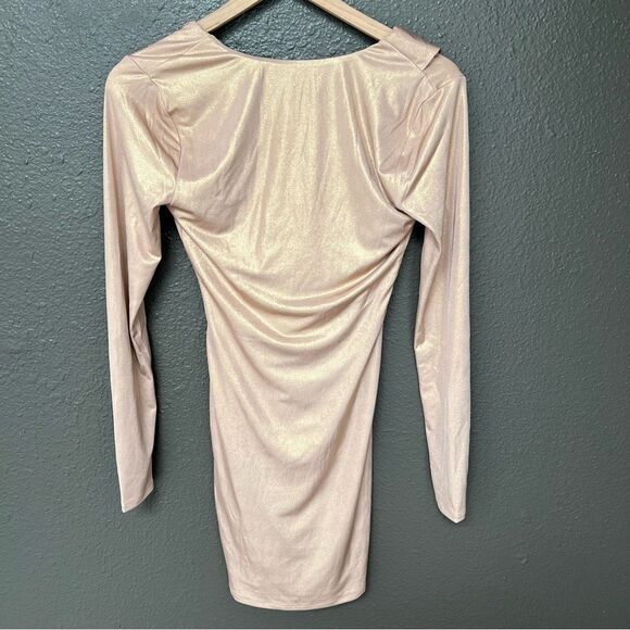 NWT Revolve x Lovers + Friends Court Dress in Bronze Metallic | Size M - Picture 7 of 10
